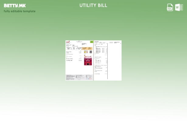 Модерен стил Шаблон за комунални сметки (страници) Дијалог на Шри Ланка